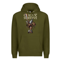 Army Green Circa Survive Premium Hoodie - artisFamous