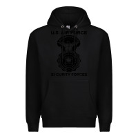Black air force security forces Premium Hoodie - artisFamous
