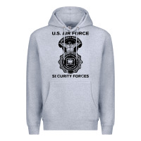 Heather Grey air force security forces Premium Hoodie - artisFamous