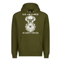 Army Green air force security forces Premium Hoodie - artisFamous