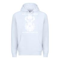 White air force security forces Premium Hoodie - artisFamous
