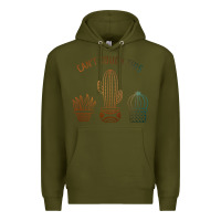 Army Green cool cactus Premium Hoodie - artisFamous