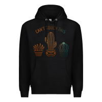 Black cool cactus Premium Hoodie - artisFamous
