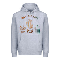 Heather Grey cool cactus Premium Hoodie - artisFamous