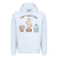 White cool cactus Premium Hoodie - artisFamous