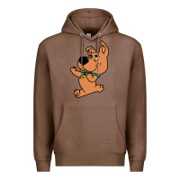 Chestnut scrappy doo fists Premium Hoodie - artisFamous