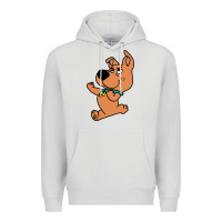 Dove Grey scrappy doo fists Premium Hoodie - artisFamous