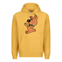 Mustard scrappy doo fists Premium Hoodie - artisFamous
