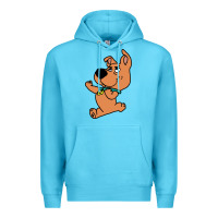 Ocean Blue scrappy doo fists Premium Hoodie - artisFamous
