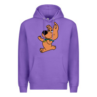 Purple scrappy doo fists Premium Hoodie - artisFamous
