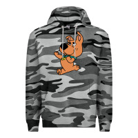 Slate Camo scrappy doo fists Premium Hoodie - artisFamous