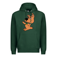 Sports Green scrappy doo fists Premium Hoodie - artisFamous