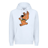 White scrappy doo fists Premium Hoodie - artisFamous