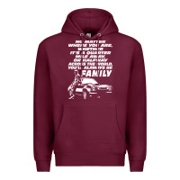 Burgundy fast and furious Premium Hoodie - artisFamous
