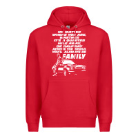 Red fast and furious Premium Hoodie - artisFamous