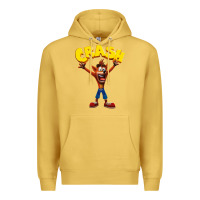 Antique Gold crash bandicoot Premium Hoodie - artisFamous