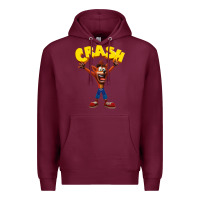 Burgundy crash bandicoot Premium Hoodie - artisFamous