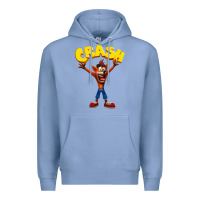 Colony Blue crash bandicoot Premium Hoodie - artisFamous