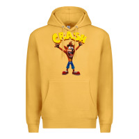 Mustard crash bandicoot Premium Hoodie - artisFamous