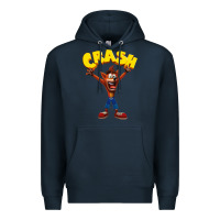 Navy crash bandicoot Premium Hoodie - artisFamous