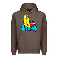 Coffee larva cartoon Premium Hoodie - artisFamous