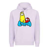 Lilac larva cartoon Premium Hoodie - artisFamous