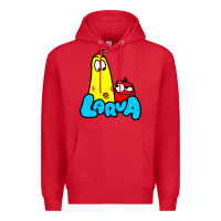 Red larva cartoon Premium Hoodie - artisFamous