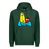 Sports Green larva cartoon Premium Hoodie - artisFamous