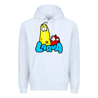 White larva cartoon Premium Hoodie - artisFamous
