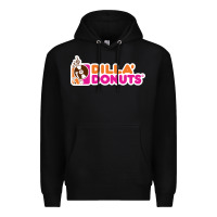 Black dilla' donuts Premium Hoodie - artisFamous