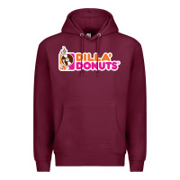 Burgundy dilla' donuts Premium Hoodie - artisFamous