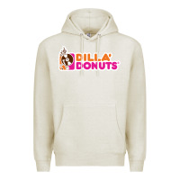 Oatmeal Heather dilla' donuts Premium Hoodie - artisFamous
