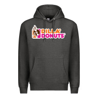 Charcoal Heather dilla' donuts Premium Hoodie - artisFamous