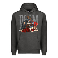 Charcoal Heather doom breakfast patrol Premium Hoodie - artisFamous