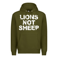 Army Green lions not sheep Premium Hoodie - artisFamous