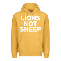 Mustard lions not sheep Premium Hoodie - artisFamous