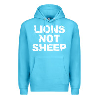 Ocean Blue lions not sheep Premium Hoodie - artisFamous