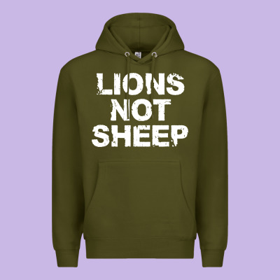 Lions Not Sheep Premium Hoodie Designed By Artisfamous