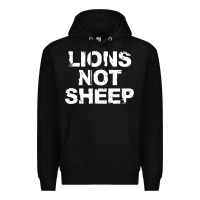 Black lions not sheep Premium Hoodie - artisFamous