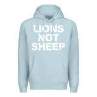 Blue Mist lions not sheep Premium Hoodie - artisFamous
