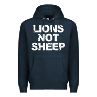 Navy lions not sheep Premium Hoodie - artisFamous