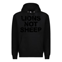 Black lions not sheep Premium Hoodie - artisFamous