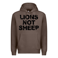 Coffee lions not sheep Premium Hoodie - artisFamous