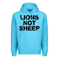 Ocean Blue lions not sheep Premium Hoodie - artisFamous