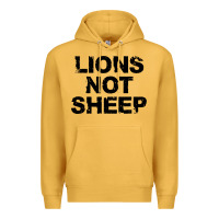 Mustard lions not sheep Premium Hoodie - artisFamous