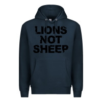 Navy lions not sheep Premium Hoodie - artisFamous