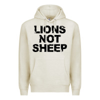 Oatmeal Heather lions not sheep Premium Hoodie - artisFamous