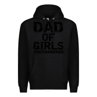 Black dad of girls Premium Hoodie - artisFamous