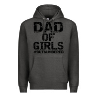 Charcoal Heather dad of girls Premium Hoodie - artisFamous