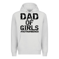 Dove Grey dad of girls Premium Hoodie - artisFamous